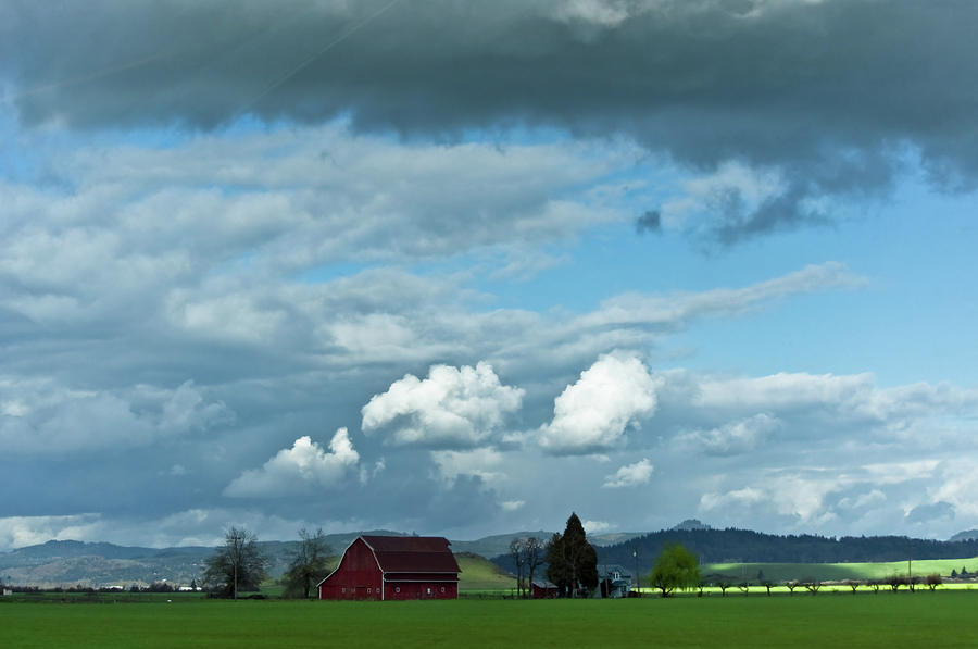 Farm Under the Sky Photograph by Adria Trail
