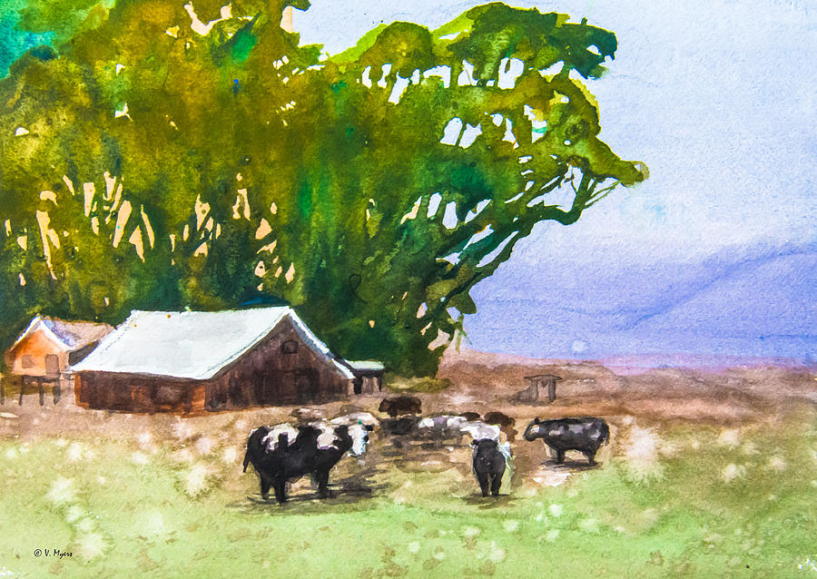 Idaho Farm Painting by Vickie Myers