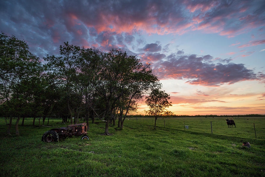 Sunset Photograph - Farm View  by Aaron J Groen