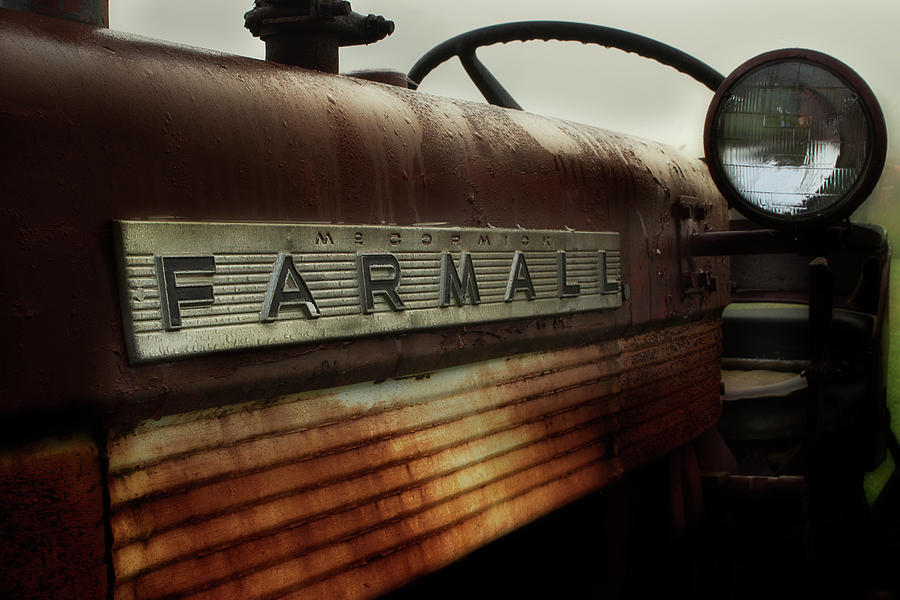 Farmall In The Rain Photograph by Mike Eingle