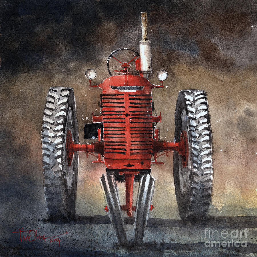 Farmall Model M Painting by Tim Oliver