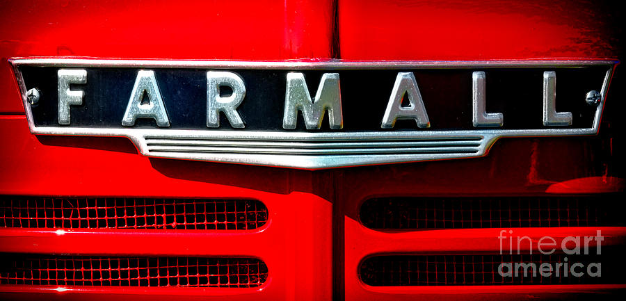 Farmall Tractor Hood Photograph by Olivier Le Queinec