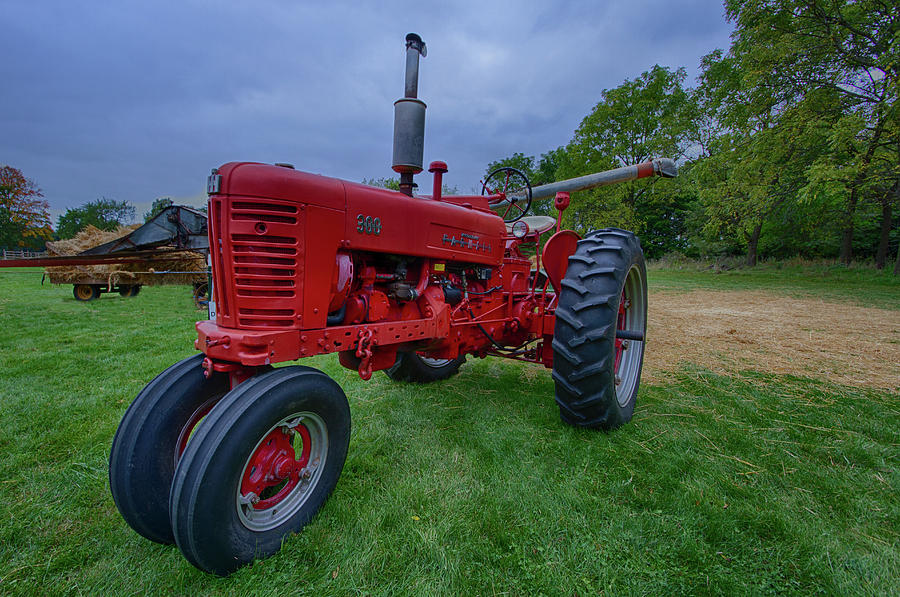 Vintage Photograph - Farmall Tractor by Mike Burgquist