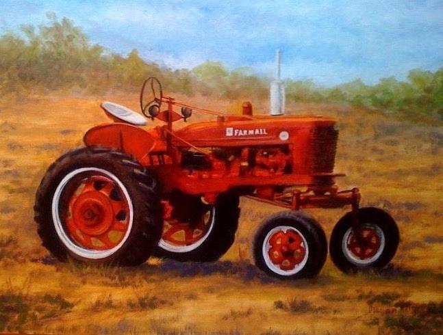 Farmall tractor Painting by Monica Agee - Fine Art America