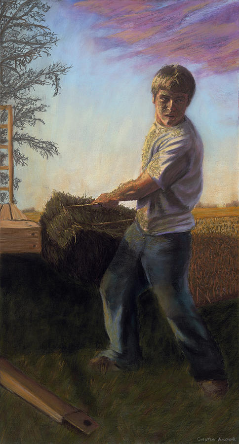 Farm Pastel - Farmboy 1 by Christian Vandehaar