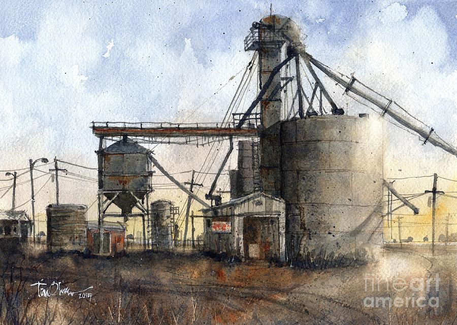 Farmers Elevator, Wayside Painting by Tim Oliver