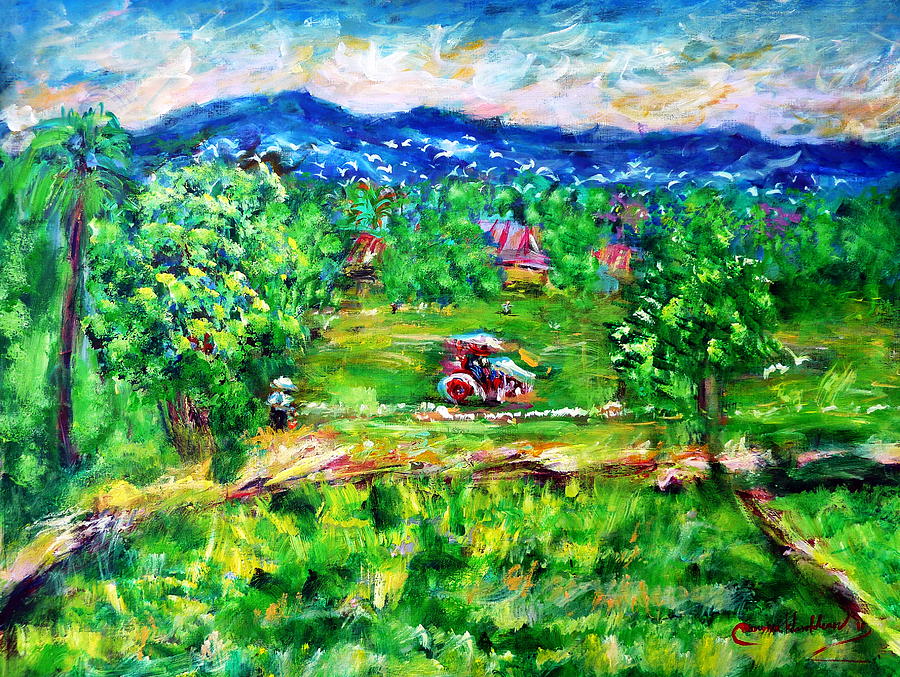Farmers life Painting by Wanvisa Klawklean