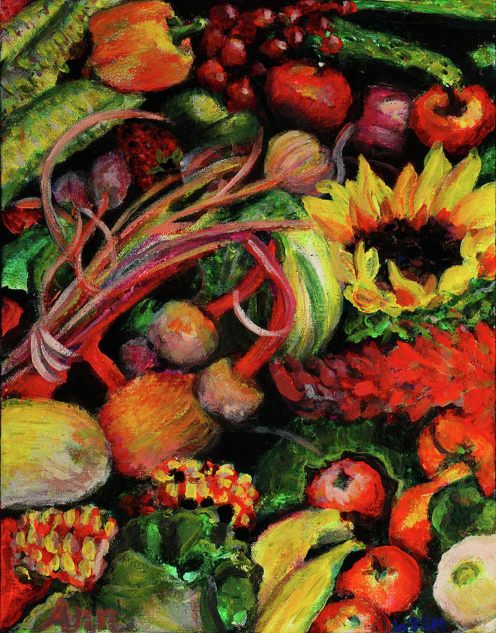 Farmers Market Painting by Ann Lutz - Fine Art America