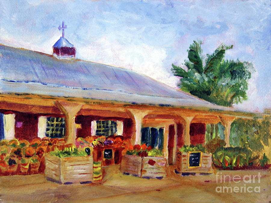 Farmers Market Painting by Donna Walsh