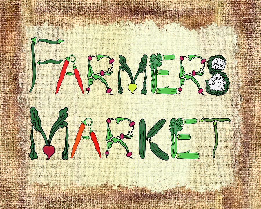 Farmers Market Mixed Media by Irina Sztukowski