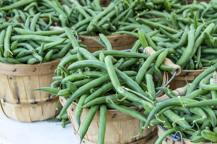 Farmers Market String Beans Photograph by Teri Virbickis