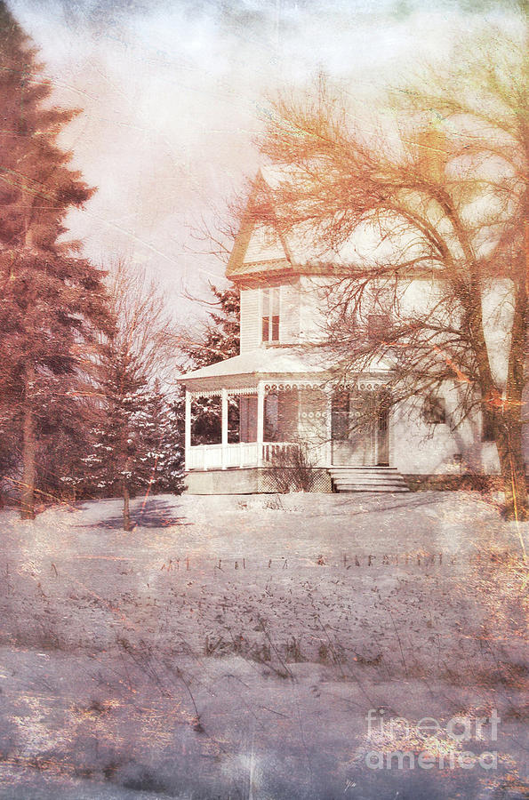 Farmhouse in Snow Photograph by Jill Battaglia