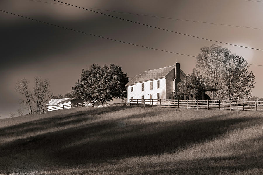 Farmhouse On The Hill Photograph