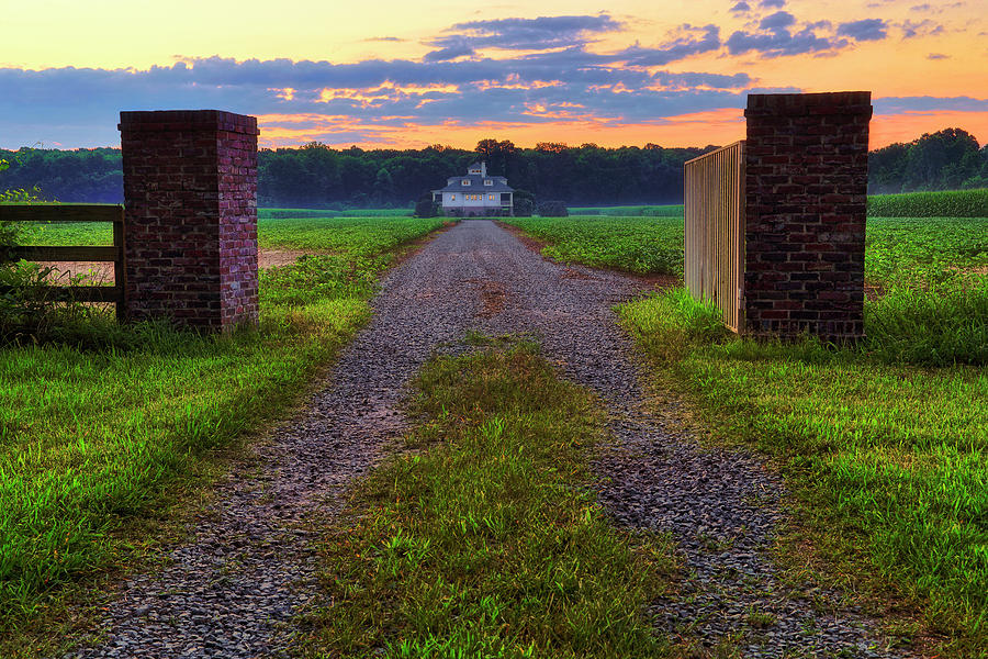 Farmhouse Sunrise - Arkansas - Landscape Photograph by Jason Politte