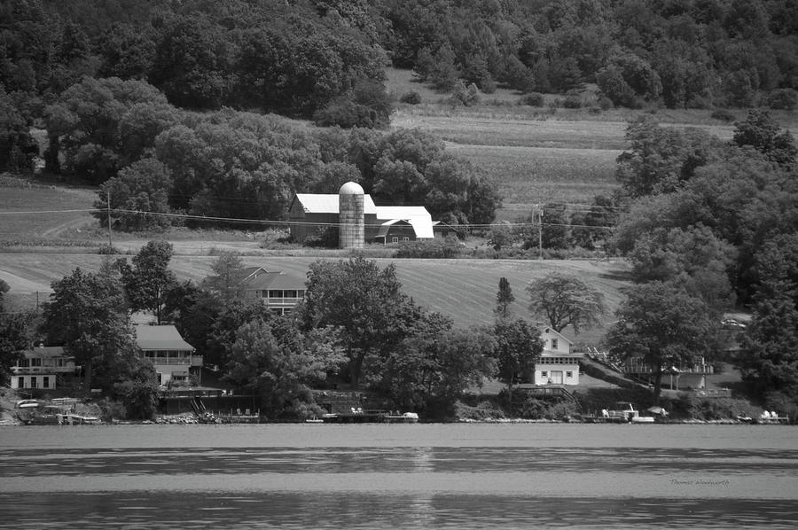 Farm Photograph - Farming Finger Lakes New York BW 03 by Thomas Woolworth