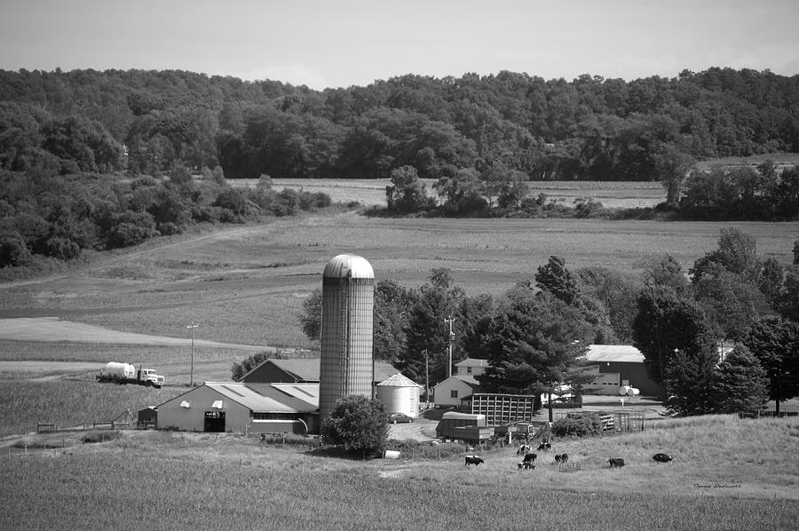 Farming Finger Lakes New York BW 04 Photograph by Thomas Woolworth