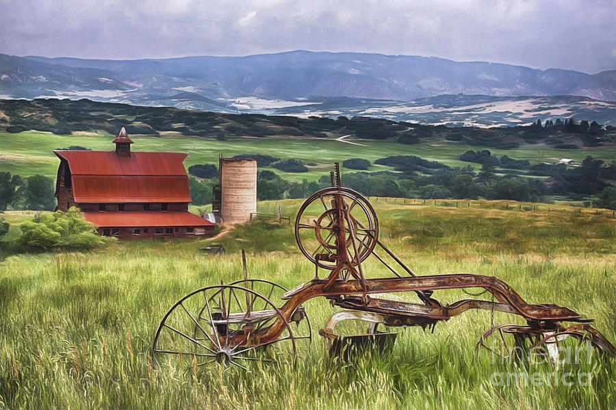 Farm Photograph - Farming in Days Gone By by Priscilla Burgers