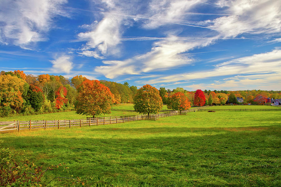 Farmland in Sherborn Massachusetts Photograph by Juergen Roth