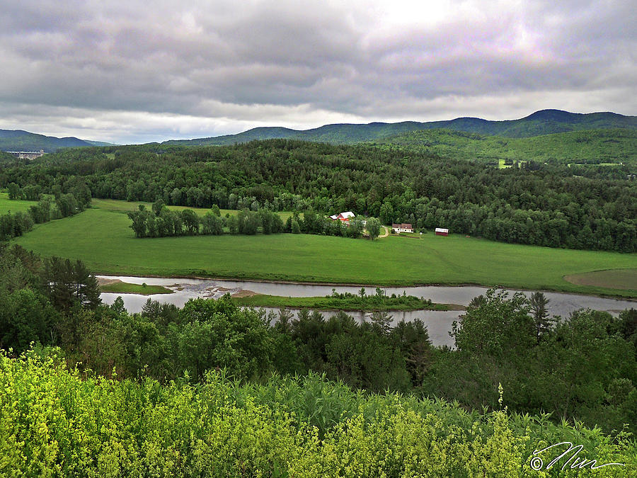 Farmland View over the Connecticut River  Photograph by Nancy Griswold