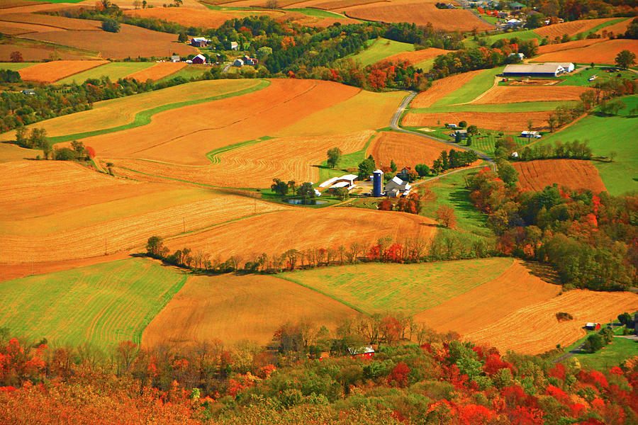 Farms Can Be Seen from PA AT Photograph by Raymond Salani III