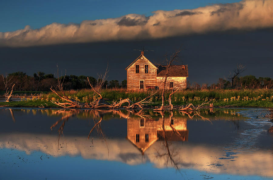 Farmstead Reflections Photograph by Peter Herman