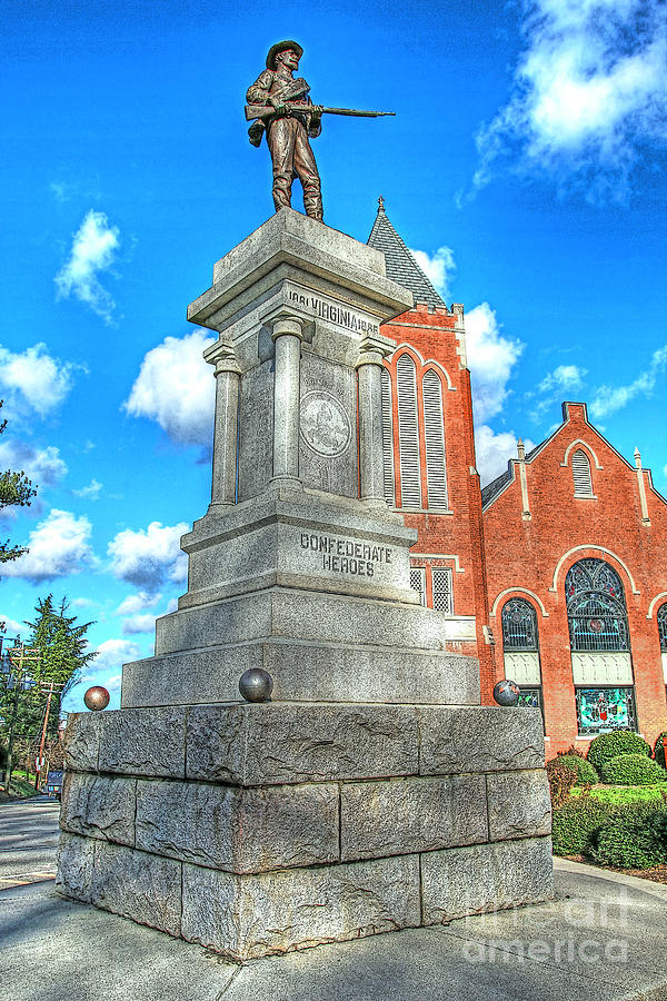 Farmville VA Virginia - Confederate Monument Photograph by Dave Lynch ...