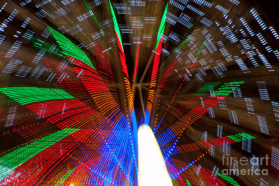 Farris Wheel Light Abstract Photograph by James BO Insogna