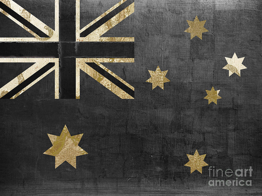 Fashion Flag Australia Painting by Mindy Sommers