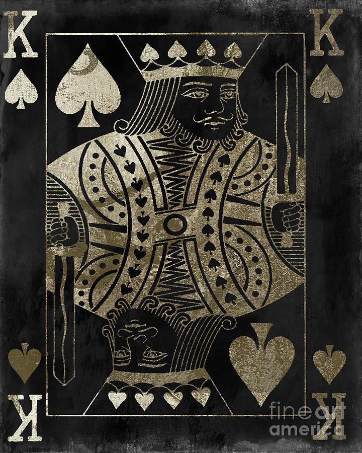 Playing Cards Painting - Fashion King by Mindy Sommers