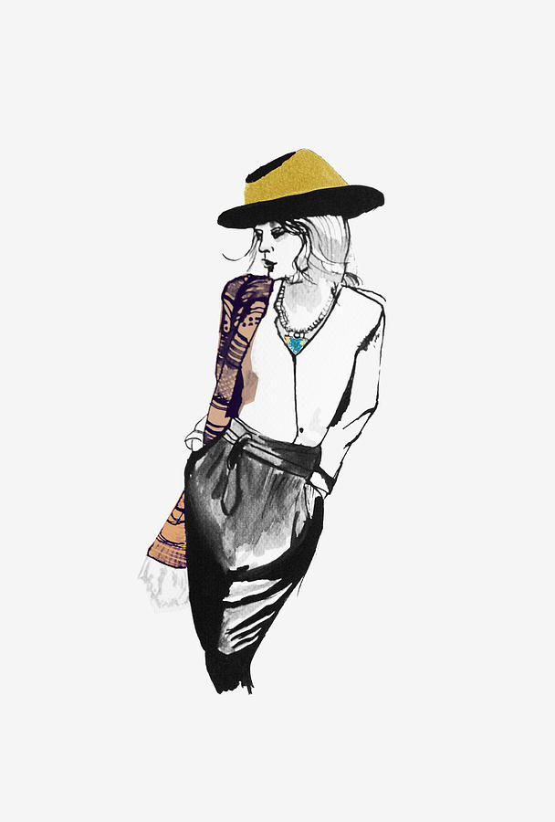 Silhouette Woman Hat Style Classic Fashion Headwear Diva - Etsy