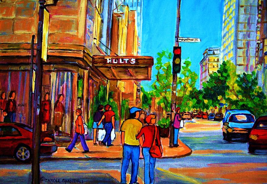 Holt Renfrew Painting - Fashionable Holt Renfrew by Carole Spandau Holt Renfrew Painting - Fashionable Holt Renfrew by Carole Spandau