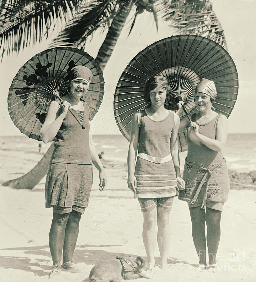 Fashionable Swimwear 1915 Photograph by Padre Art