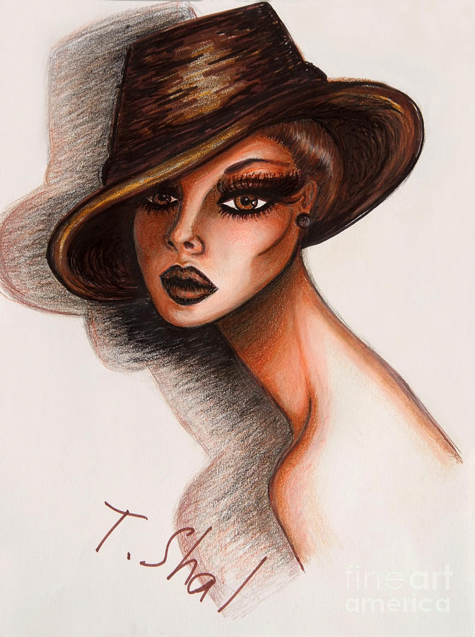 Fashionista Drawing by Tara Shalton