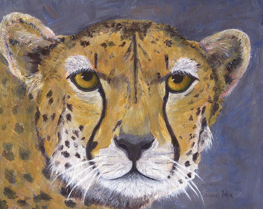 Wildlife Painting - Fast Cat by Jamie Frier