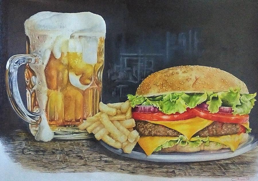  Fast Food Painting by Nicky Chiarello