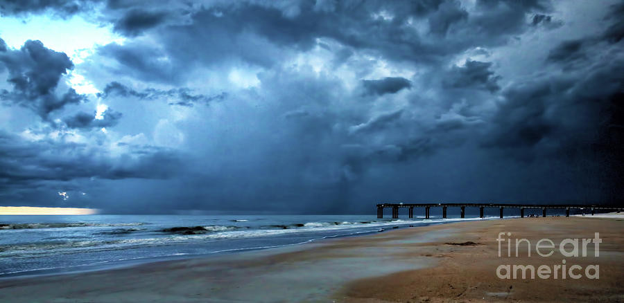 Fast Moving Storm, Saint Augustine Beach, Florida Photograph by Felix Lai