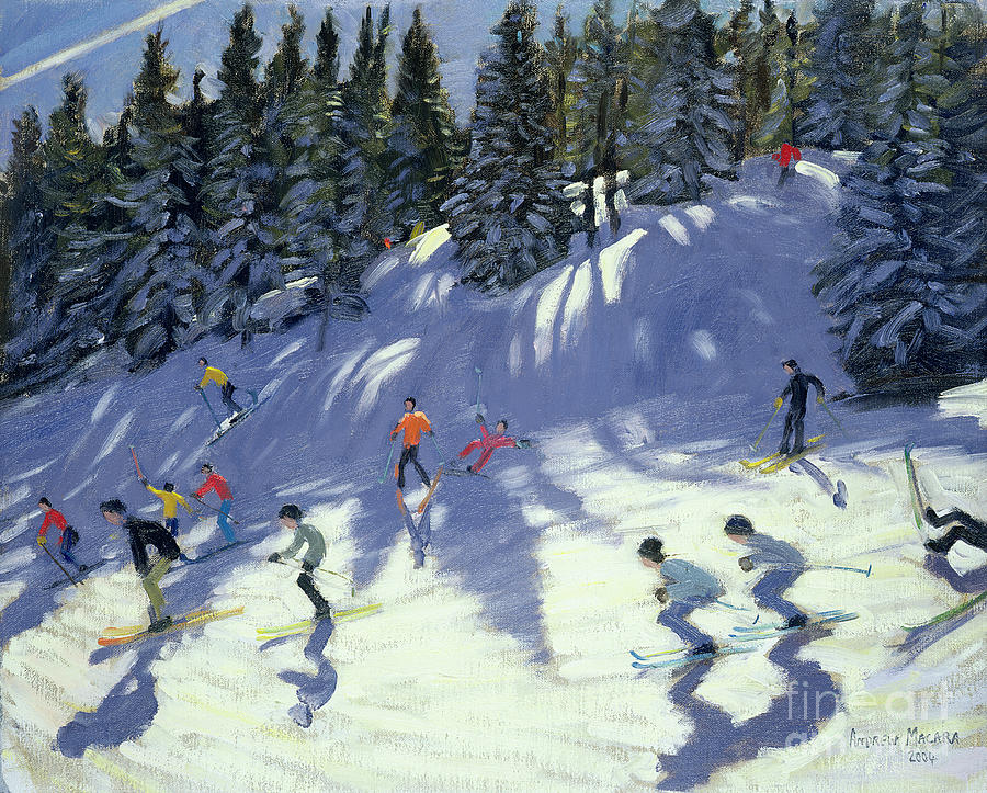 Fall Painting - Fast Run by Andrew Macara