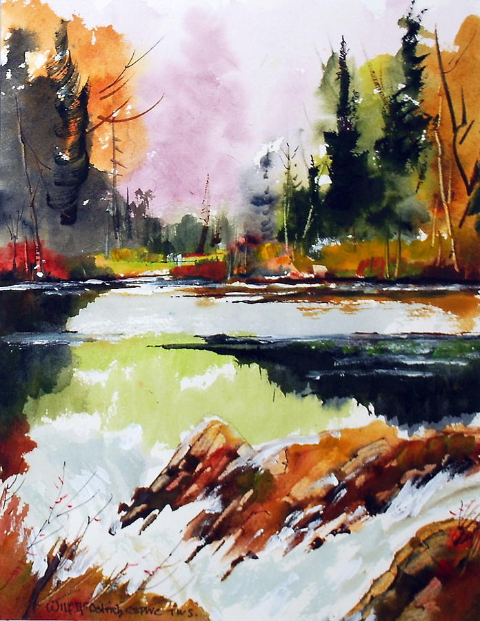 Fast Water Painting by Wilfred McOstrich