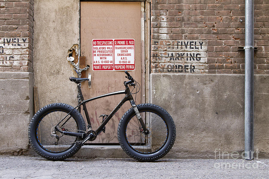 Fat Bike no parking Photograph by Bryan Keil