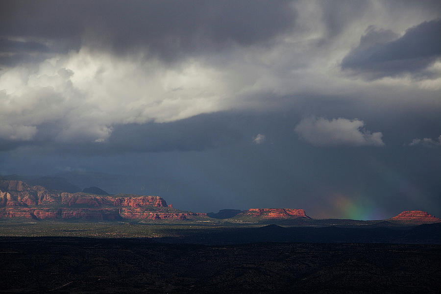 Fat Ground Rainbow, Red Rocks Sedona Photograph by Ron Chilston