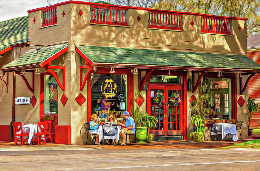 Fat Hen Grocery - New Orleans - Paint Photograph by Steve Harrington