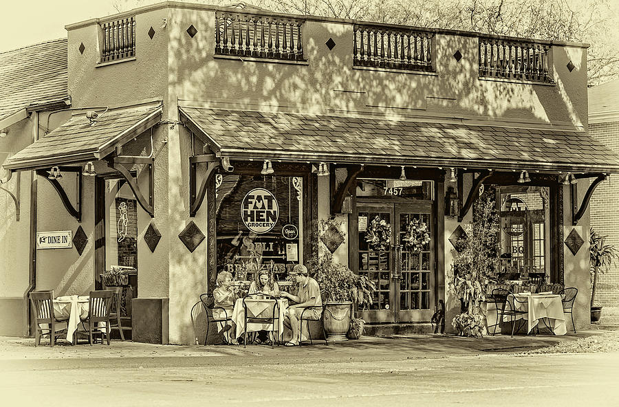 New Orleans Photograph - Fat Hen Grocery sepia by Steve Harrington