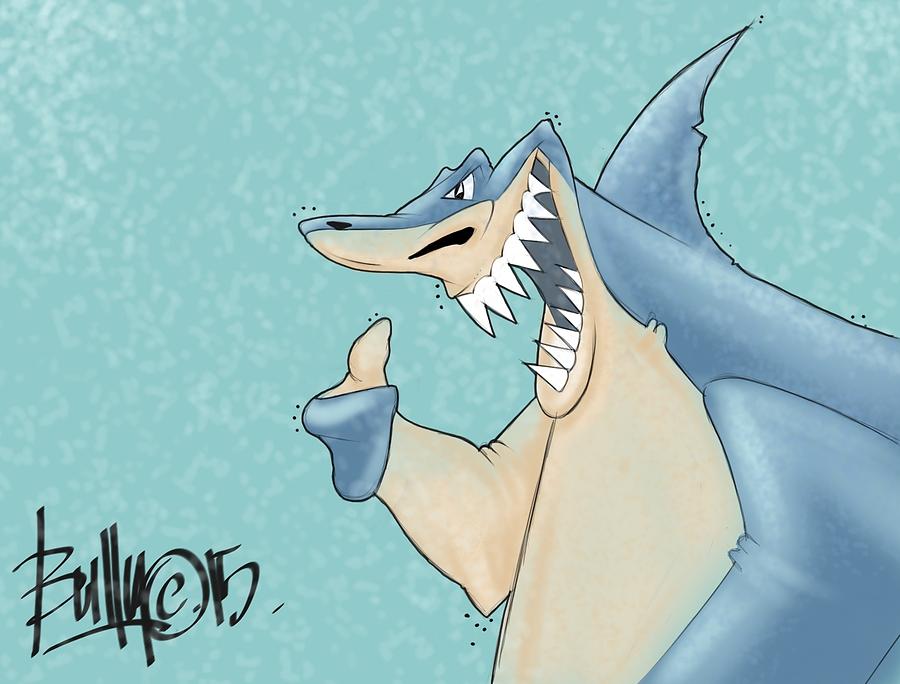 Fat Shark Digital Art by Steve Bull - Pixels