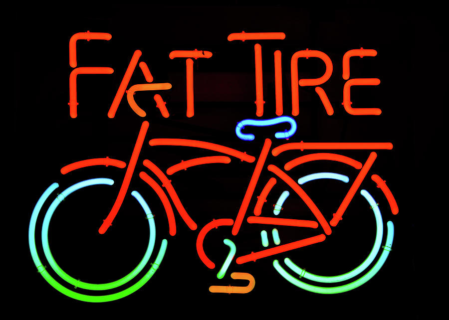 Fat Tire neon beer sign Photograph by David Lee Thompson