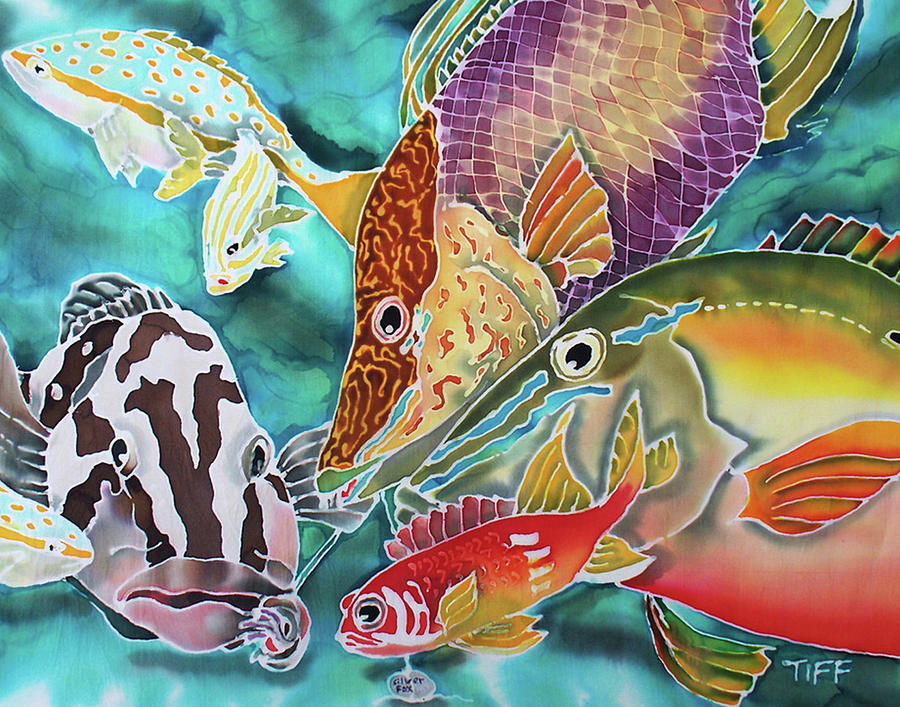 Fish Painting - Fatal Attraction by Tiff Fish Painting - Fatal Attraction by Tiff