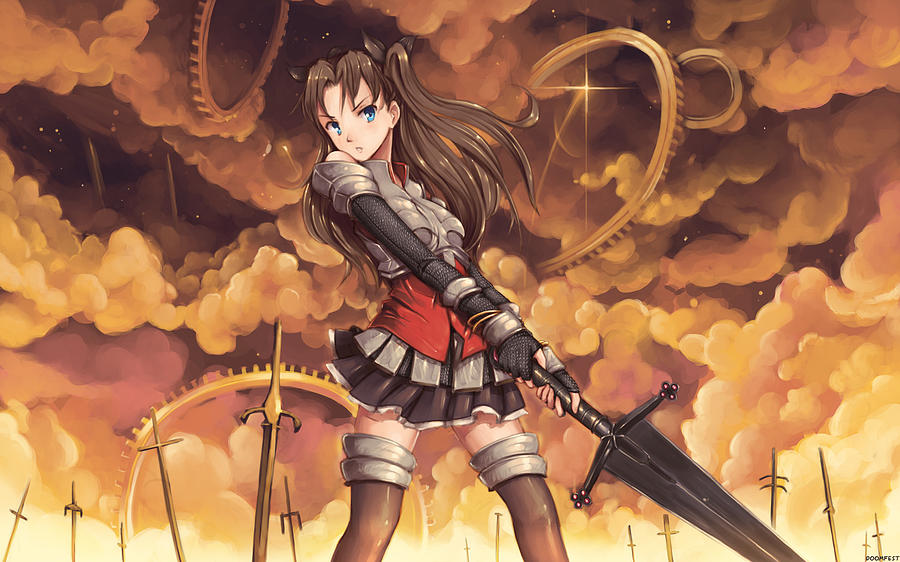 Musician Digital Art - Fate/Stay Night Unlimited Blade Works by Super Lovely