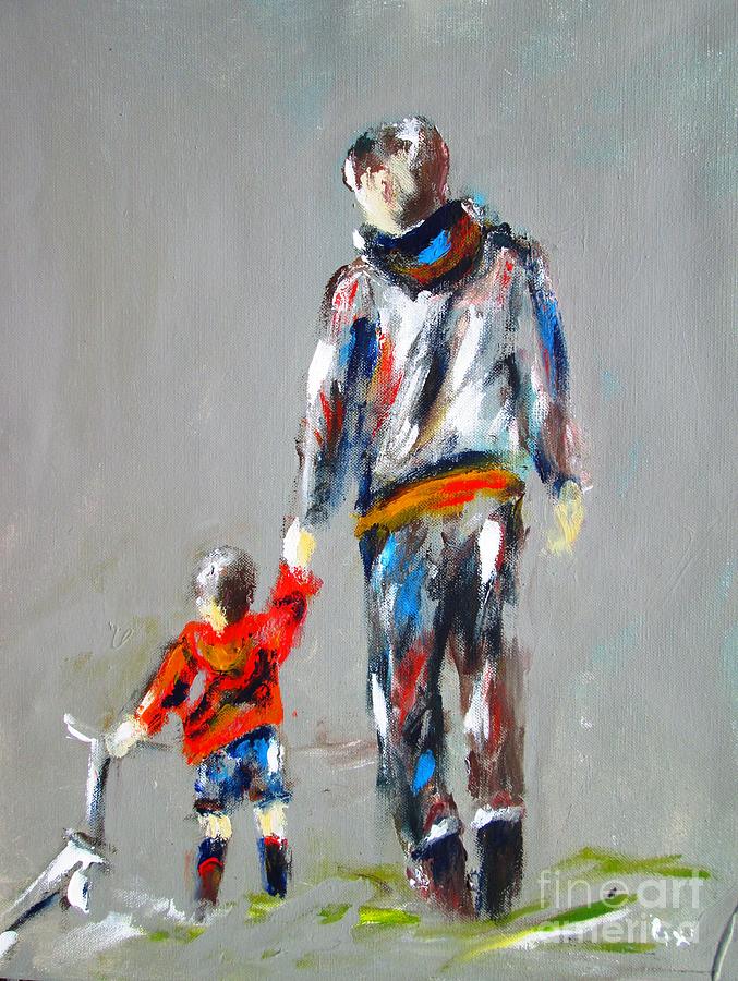 Father And Son Paintings  Painting by Mary Cahalan Lee - aka PIXI