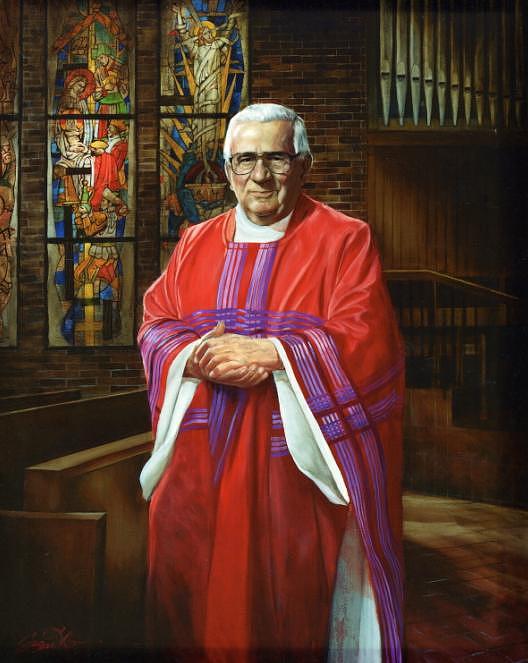 Pastor Painting - Father Bernard Reiser by Mark Sanislo Pastor Painting - Father Bernard Reiser by Mark Sanislo