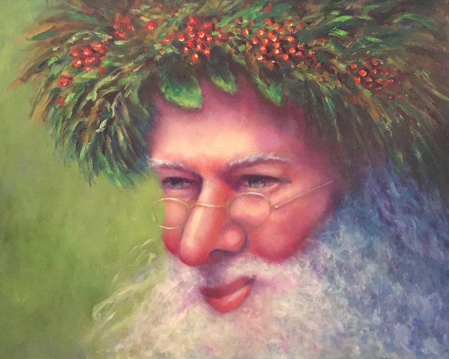 Father Christmas Painting by Shannon Grissom