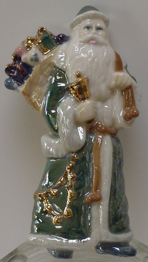 Father Christmas Ceramic Art by Shirley Heyn